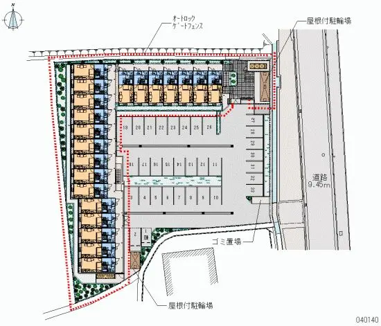 ★手数料０円★堺市美原区南余部　月極駐車場（LP）